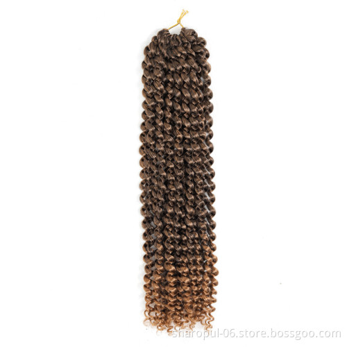 Passion Twist Hair 18 Inch Water Wave Synthetic Braids for Passion Twist Crochet Braiding Hair Bohemian curly